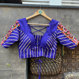 ROYAL BLUE BANJARA BLOUSE HANDMADEAHOLIC BY MISHKA