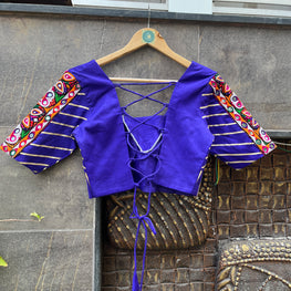 ROYAL BLUE BANJARA BLOUSE HANDMADEAHOLIC BY MISHKA