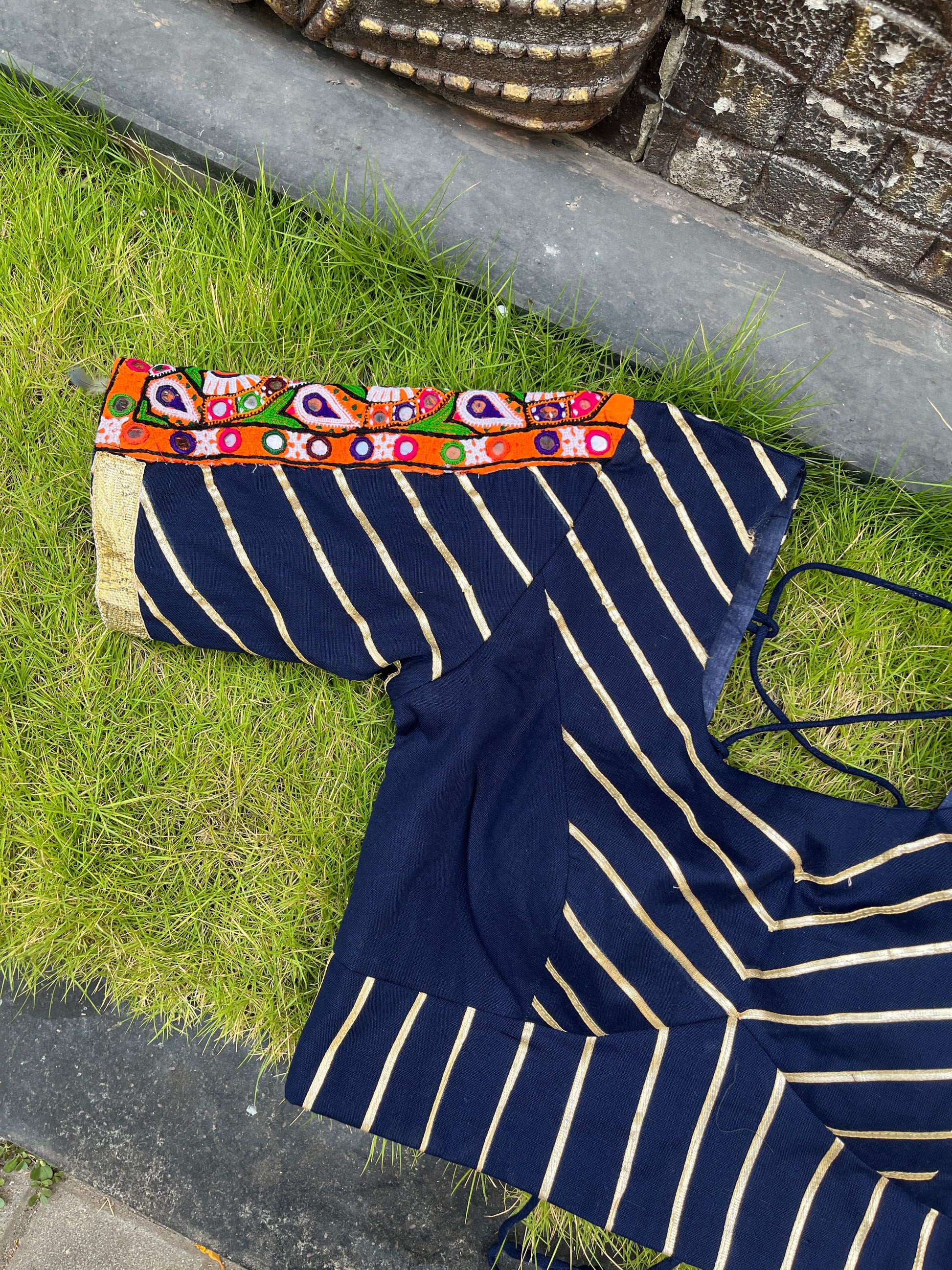 NAVY BLUE BANJARA BLOUSE HANDMADEAHOLIC BY MISHKA