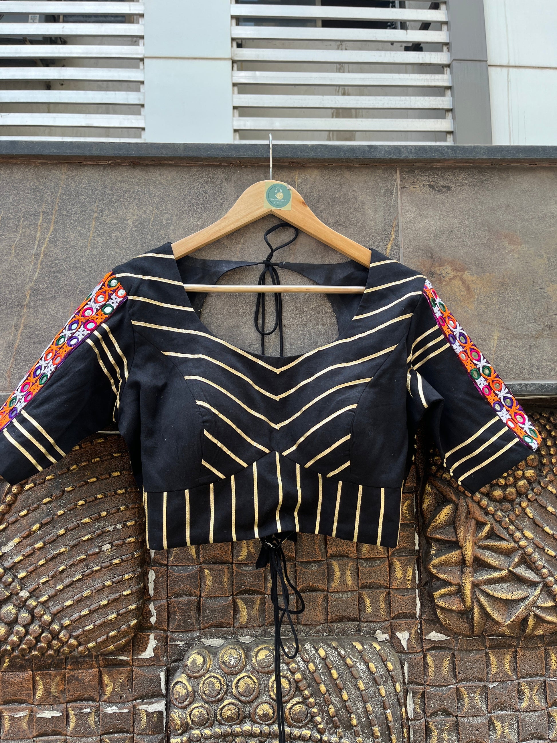 BLACK BANJARA BLOUSE HANDMADEAHOLIC BY MISHKA