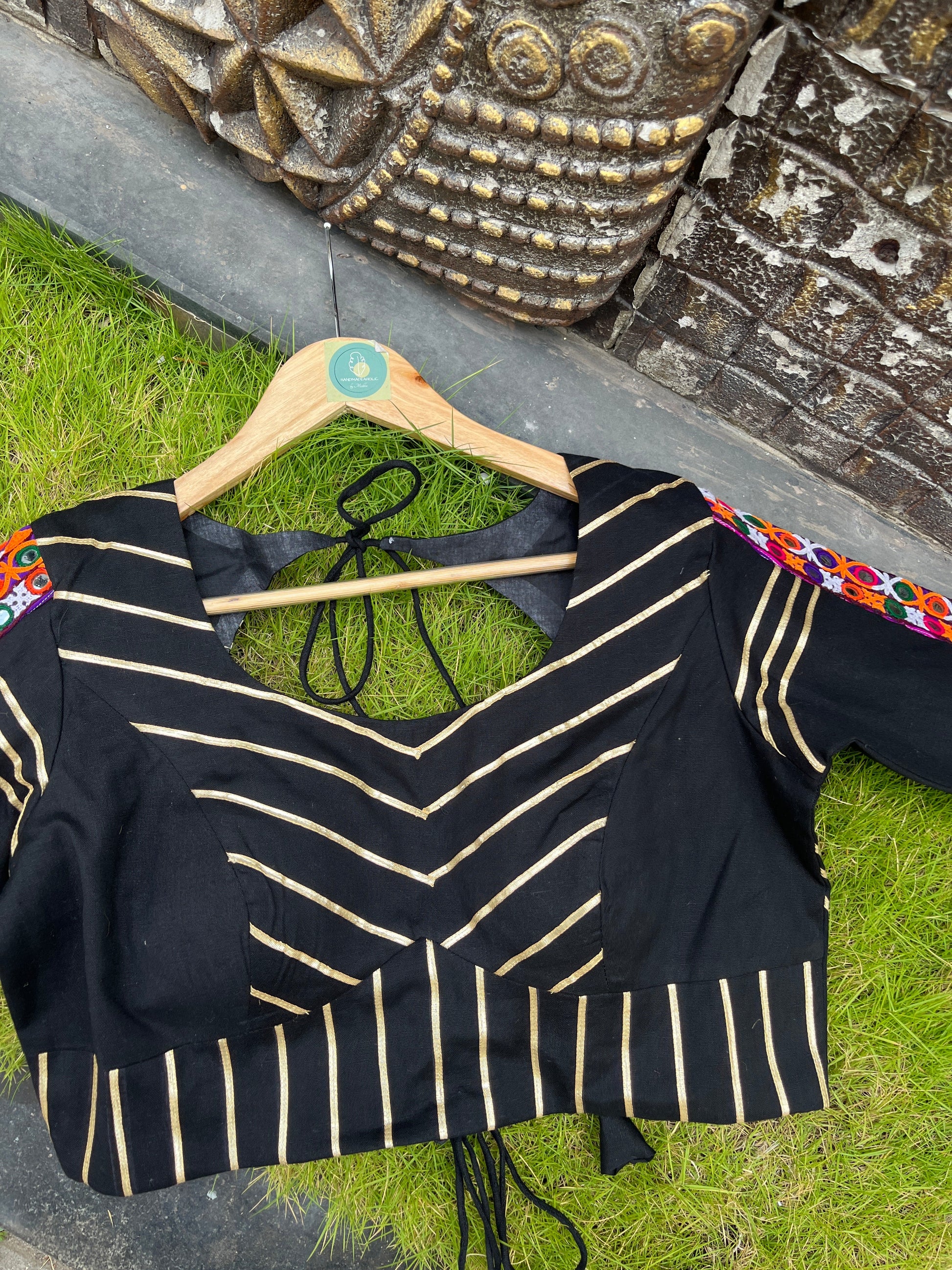 BLACK BANJARA BLOUSE HANDMADEAHOLIC BY MISHKA