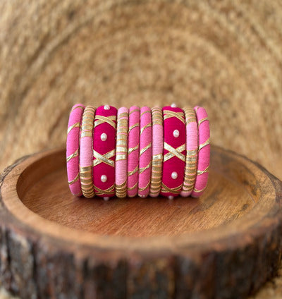 GULABO BANGLE SET HANDMADEAHOLIC BY MISHKA