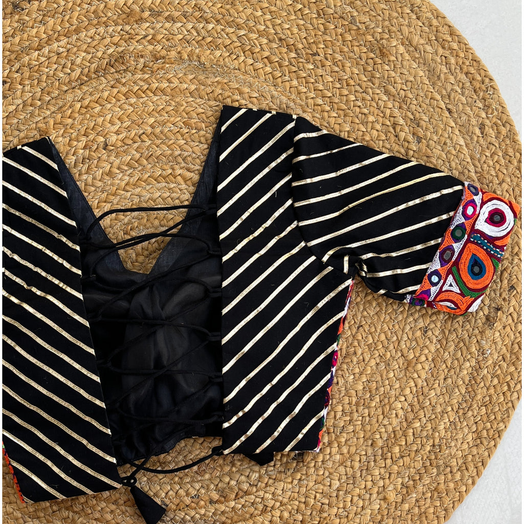 BLACK BANJARA BLOUSE HANDMADEAHOLIC BY MISHKA