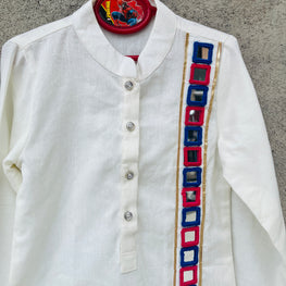 OFF WHITE BANJARA BOYS KURTA - handmadeaholicmishka