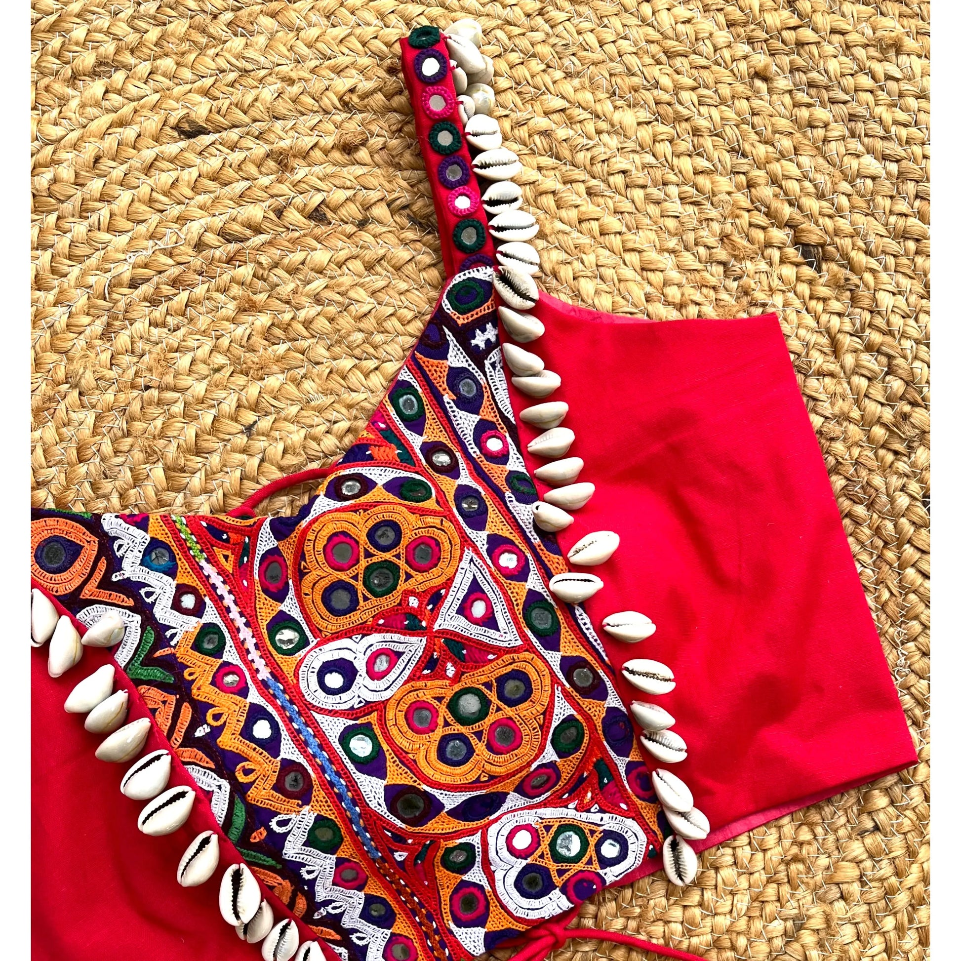 PEACH BANJARA SPAGHETTI BLOUSE HANDMADEAHOLIC BY MISHKA