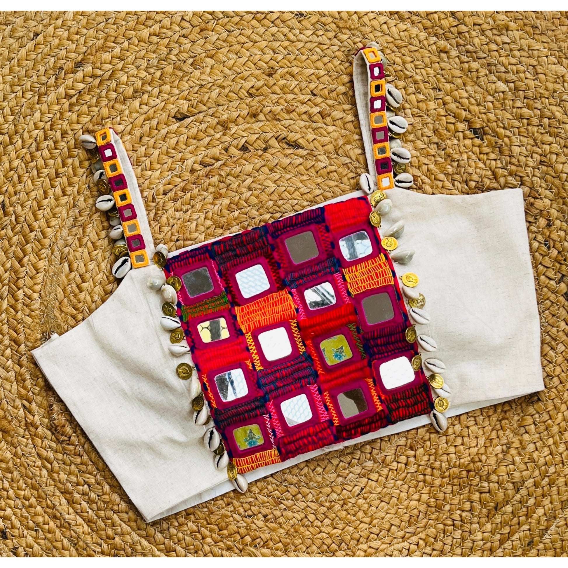 OFF WHITE AFGHANI BLOUSE HANDMADEAHOLIC BY MISHKA