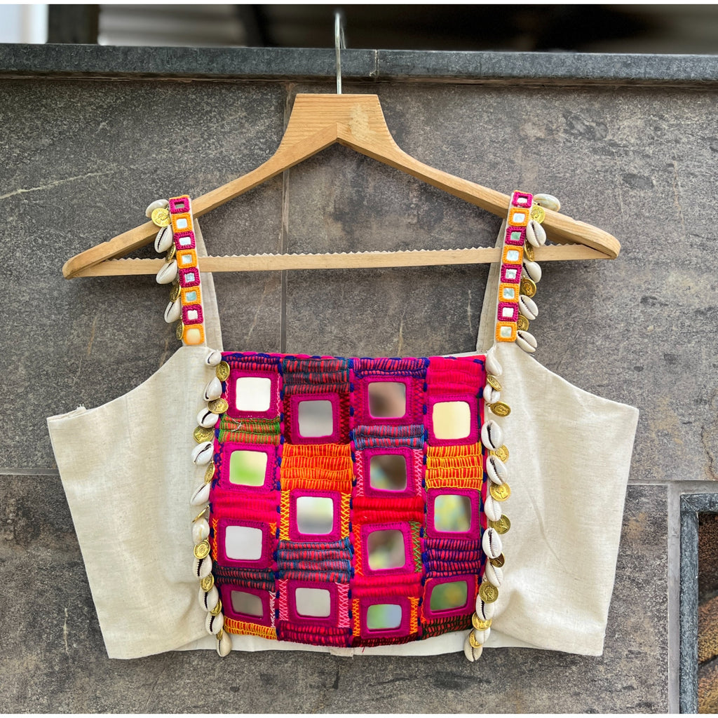 OFF WHITE AFGHANI BLOUSE HANDMADEAHOLIC BY MISHKA