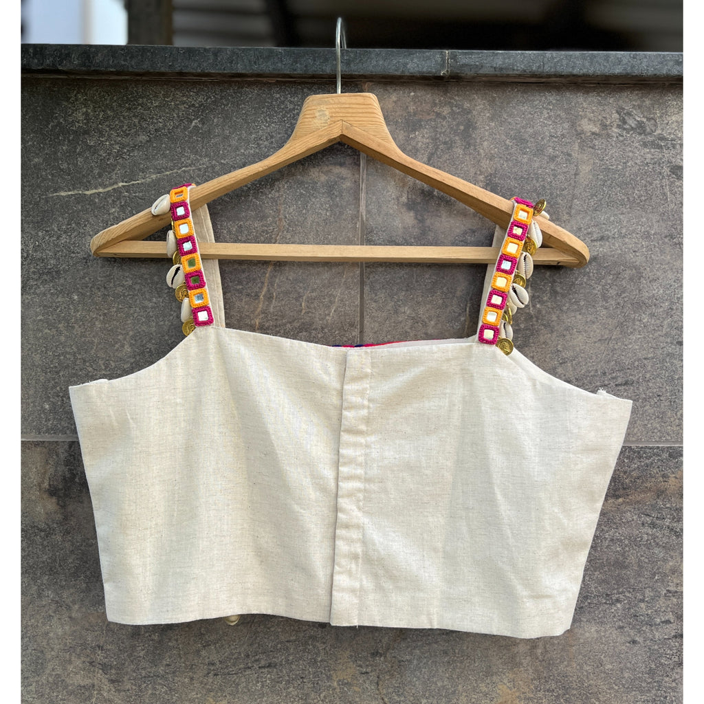 OFF WHITE AFGHANI BLOUSE HANDMADEAHOLIC BY MISHKA