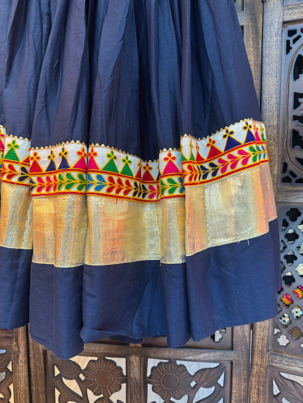 BLUE KIDS SKIRT HANDMADEAHOLIC BY MISHKA