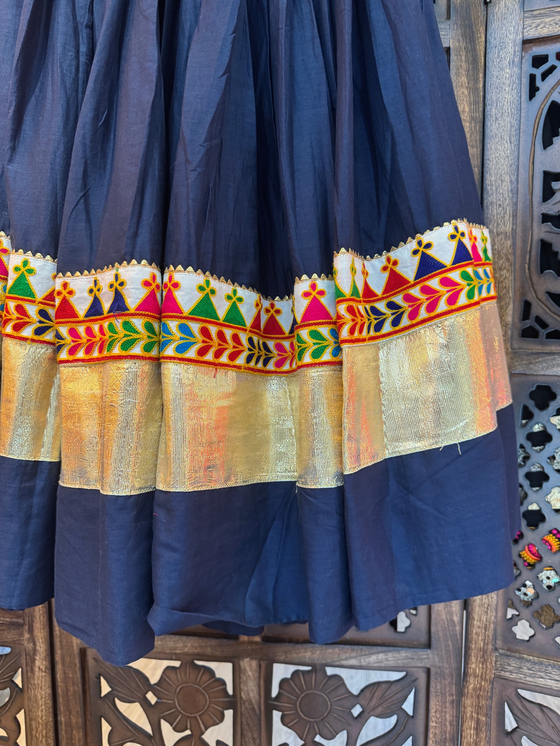 BLUE KIDS SKIRT HANDMADEAHOLIC BY MISHKA