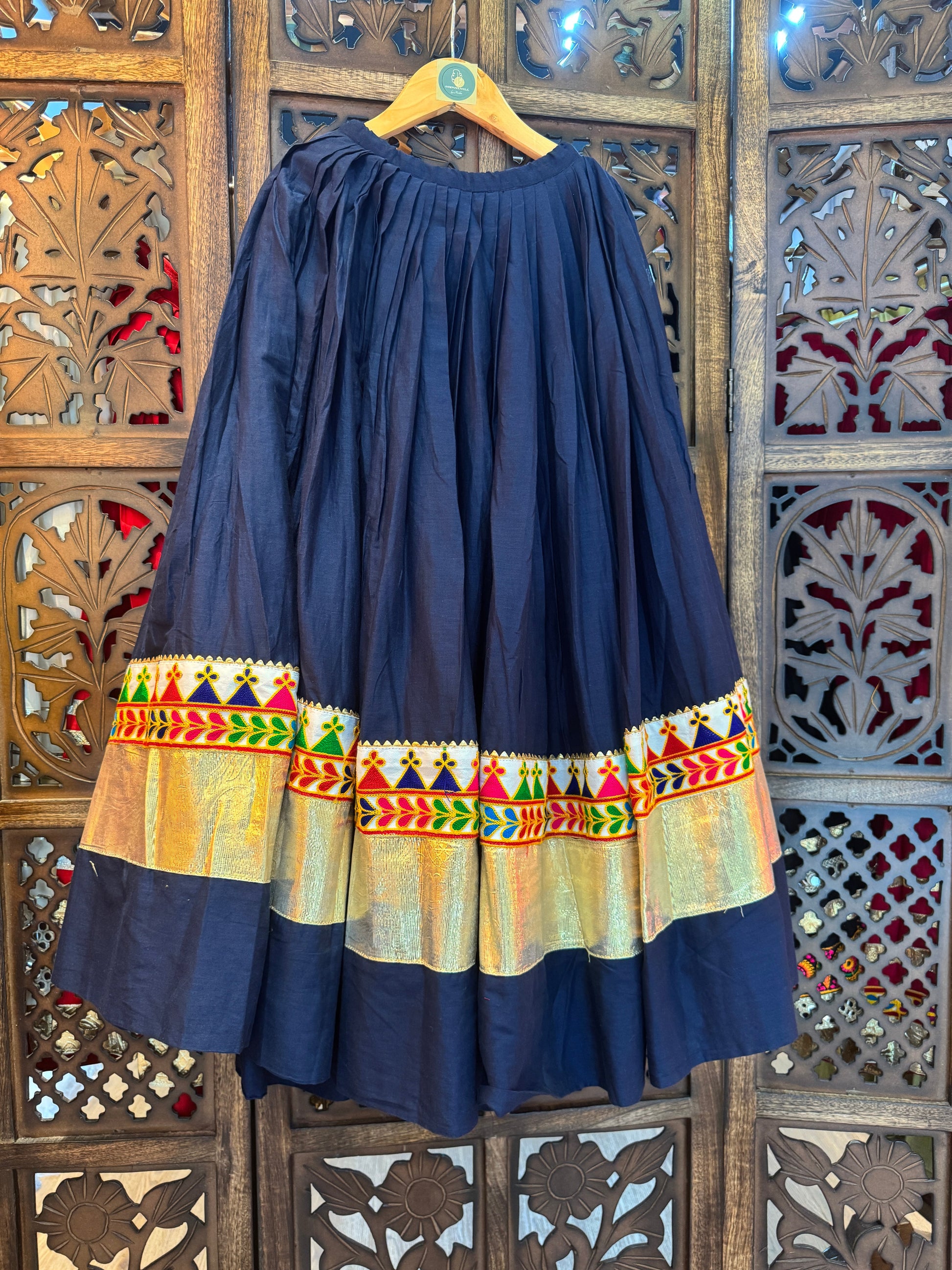 BLUE KIDS SKIRT HANDMADEAHOLIC BY MISHKA