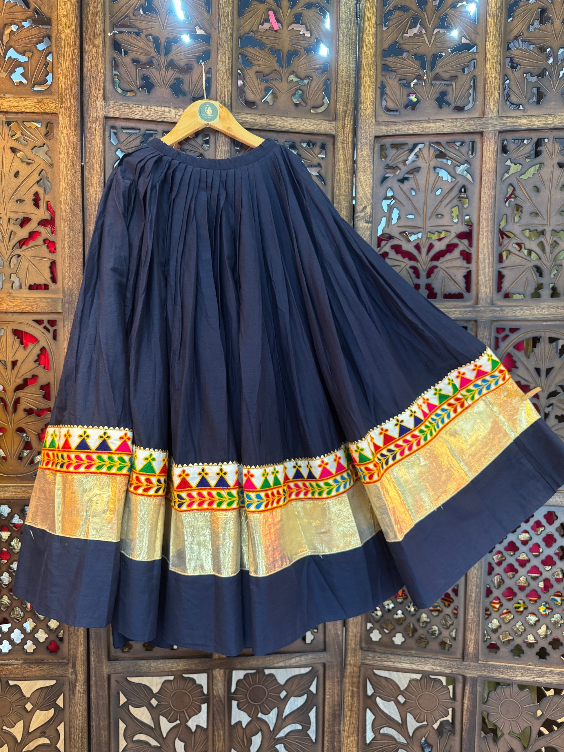 BLUE KIDS SKIRT HANDMADEAHOLIC BY MISHKA