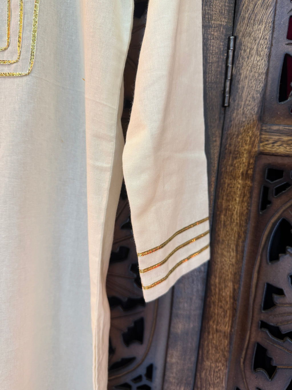 OFF WHITE EMBROIDERY BOYS KURTA RAAS'25 HANDMADEAHOLIC BY MISHKA