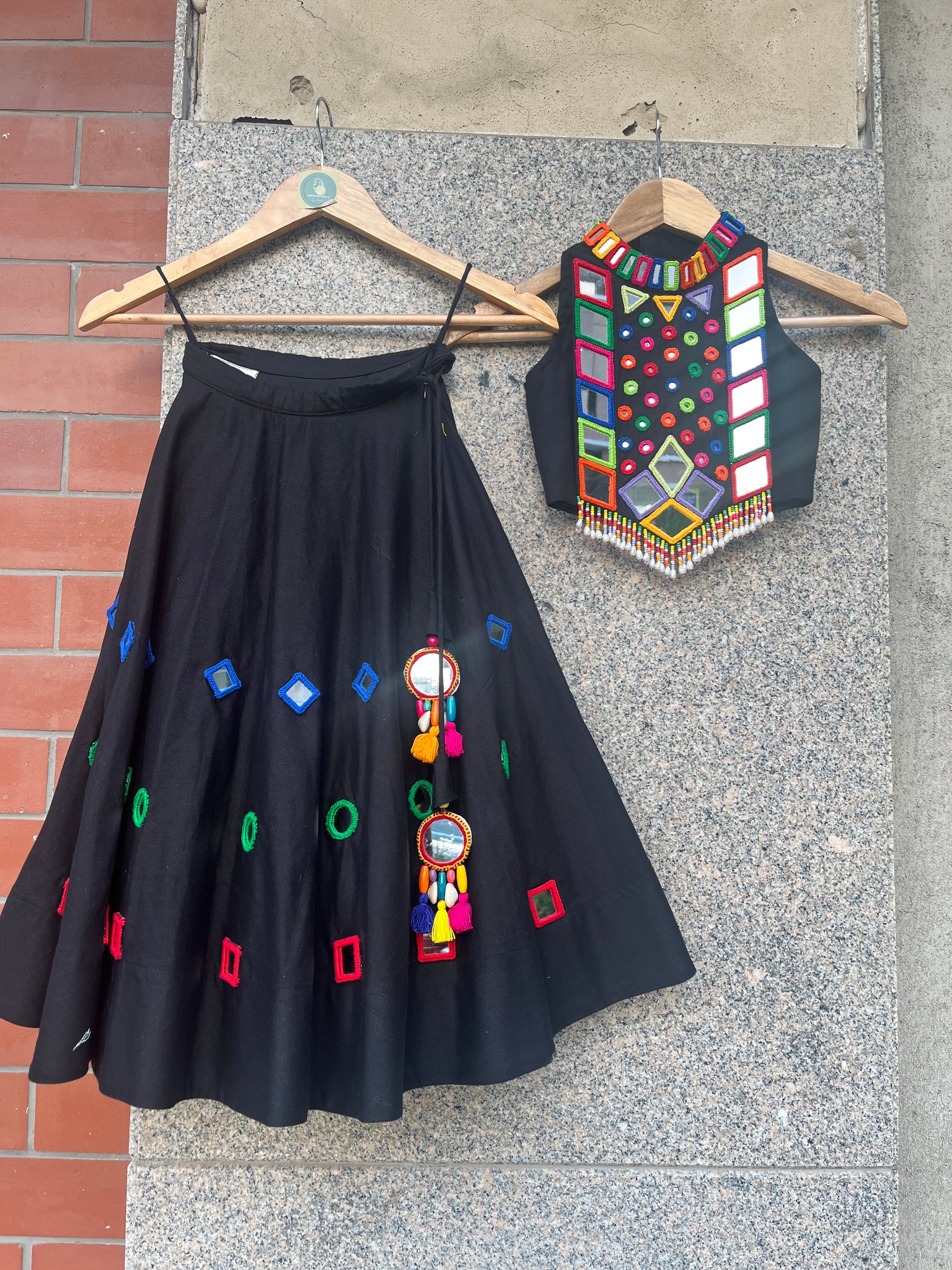 BLACK AND BLACK KIDS CHOLI - handmadeaholicmishka