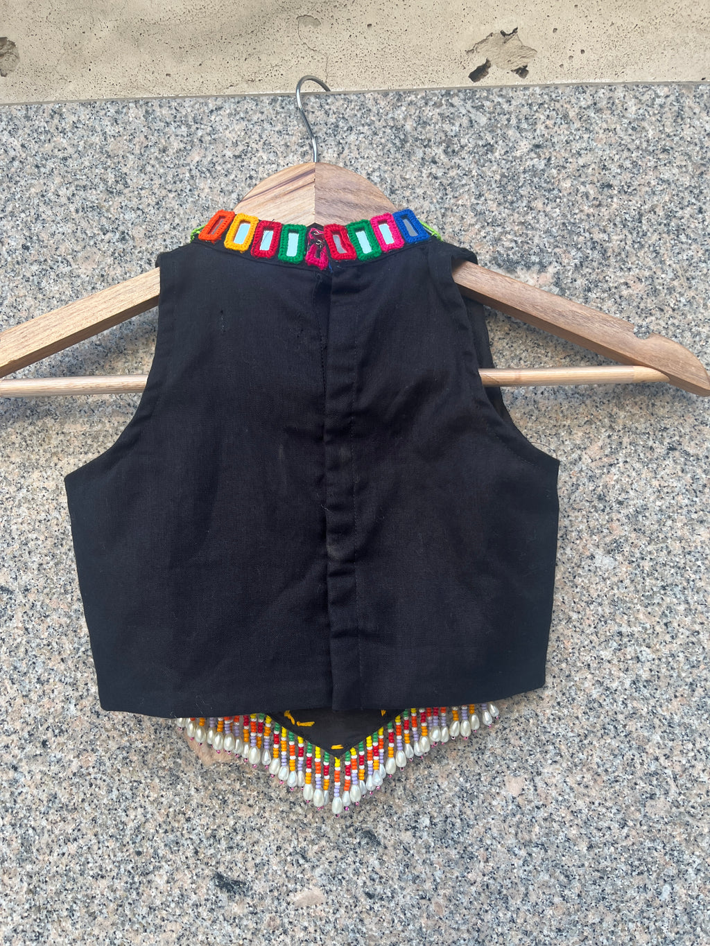 BLACK AND BLACK KIDS CHOLI - handmadeaholicmishka