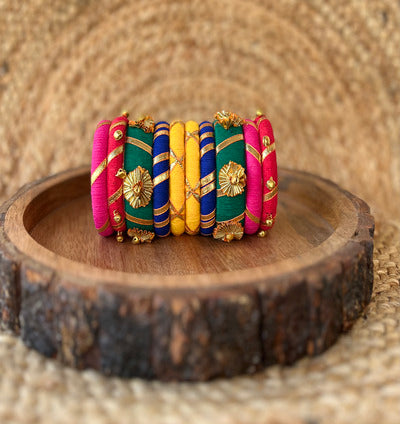 GOTA MULTI BANGLE SET HANDMADEAHOLIC BY MISHKA