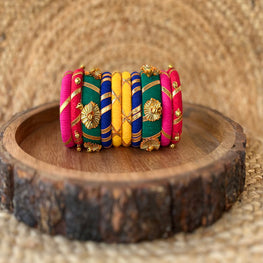 GOTA MULTI BANGLE SET HANDMADEAHOLIC BY MISHKA