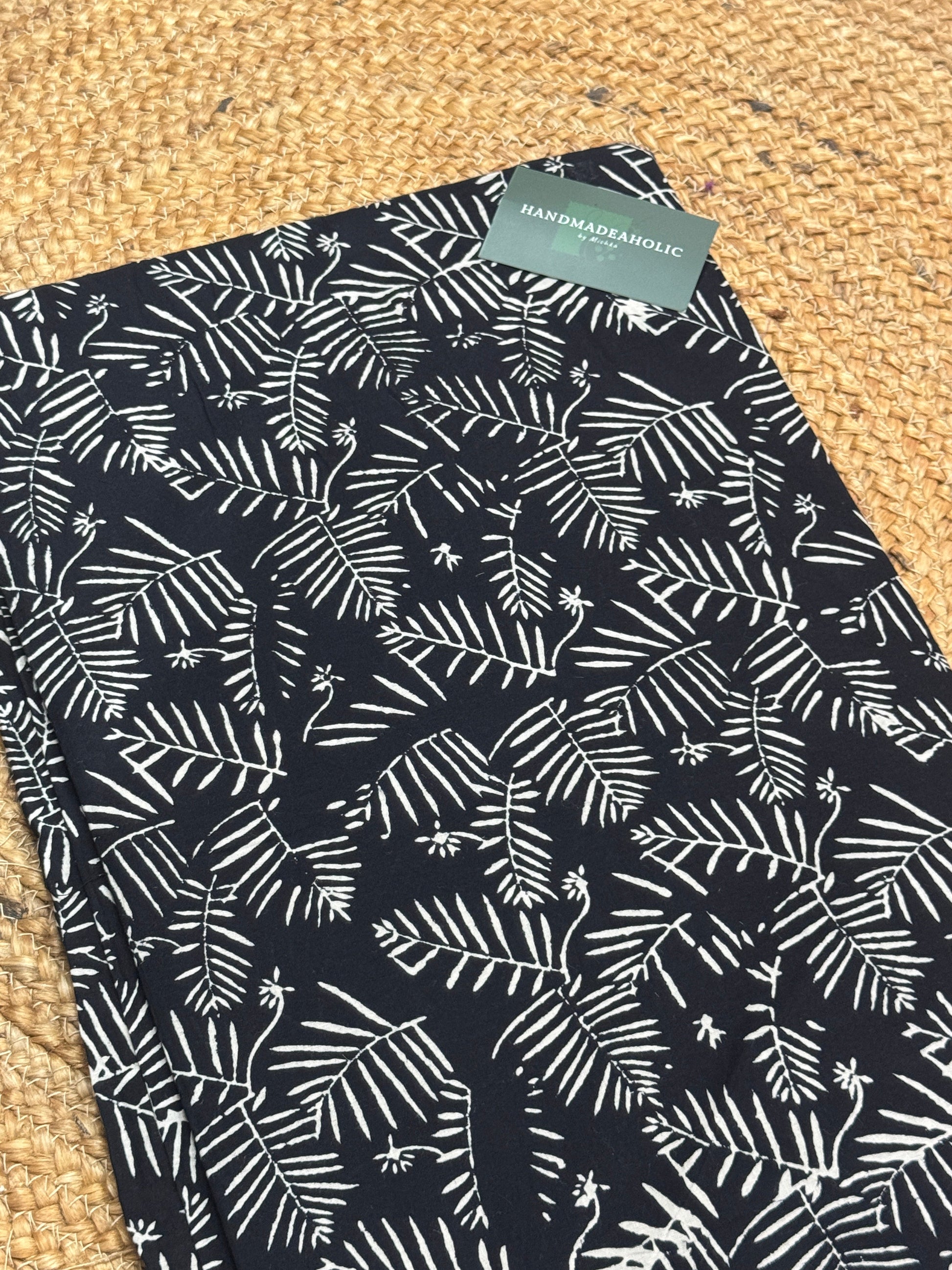 NAVY BLUE HANDBLOCK COTTON FABRIC HANDMADEAHOLIC BY MISHKA