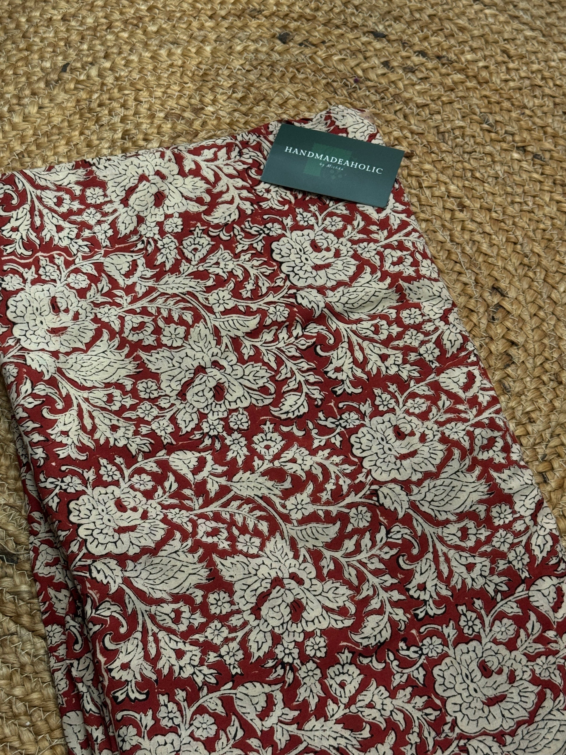 SKIN FLOWER PRINT HANDBLOCK COTTON FABRIC HANDMADEAHOLIC BY MISHKA