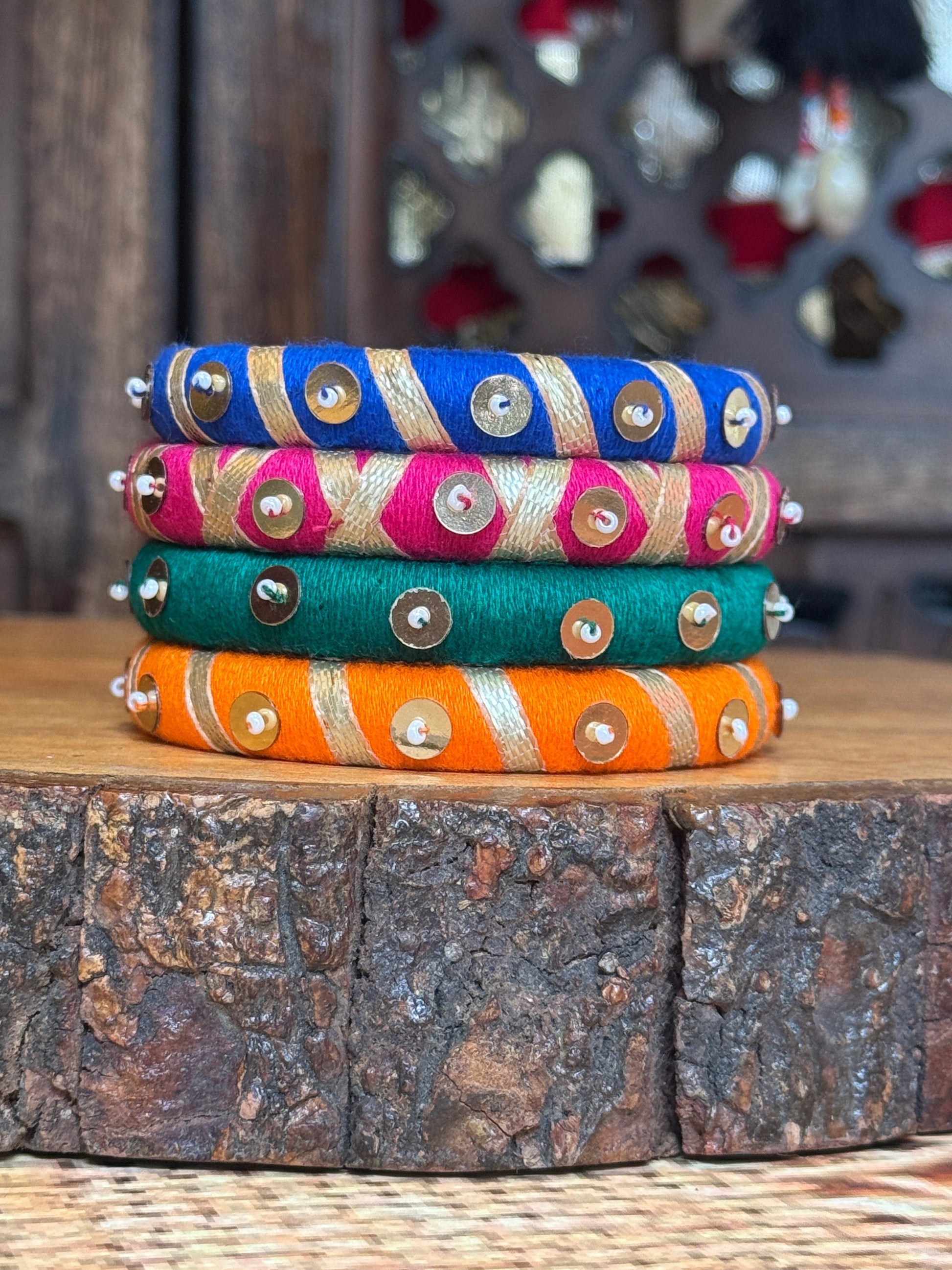 RAASRANG BANGLES - 1 HANDMADEAHOLIC BY MISHKA
