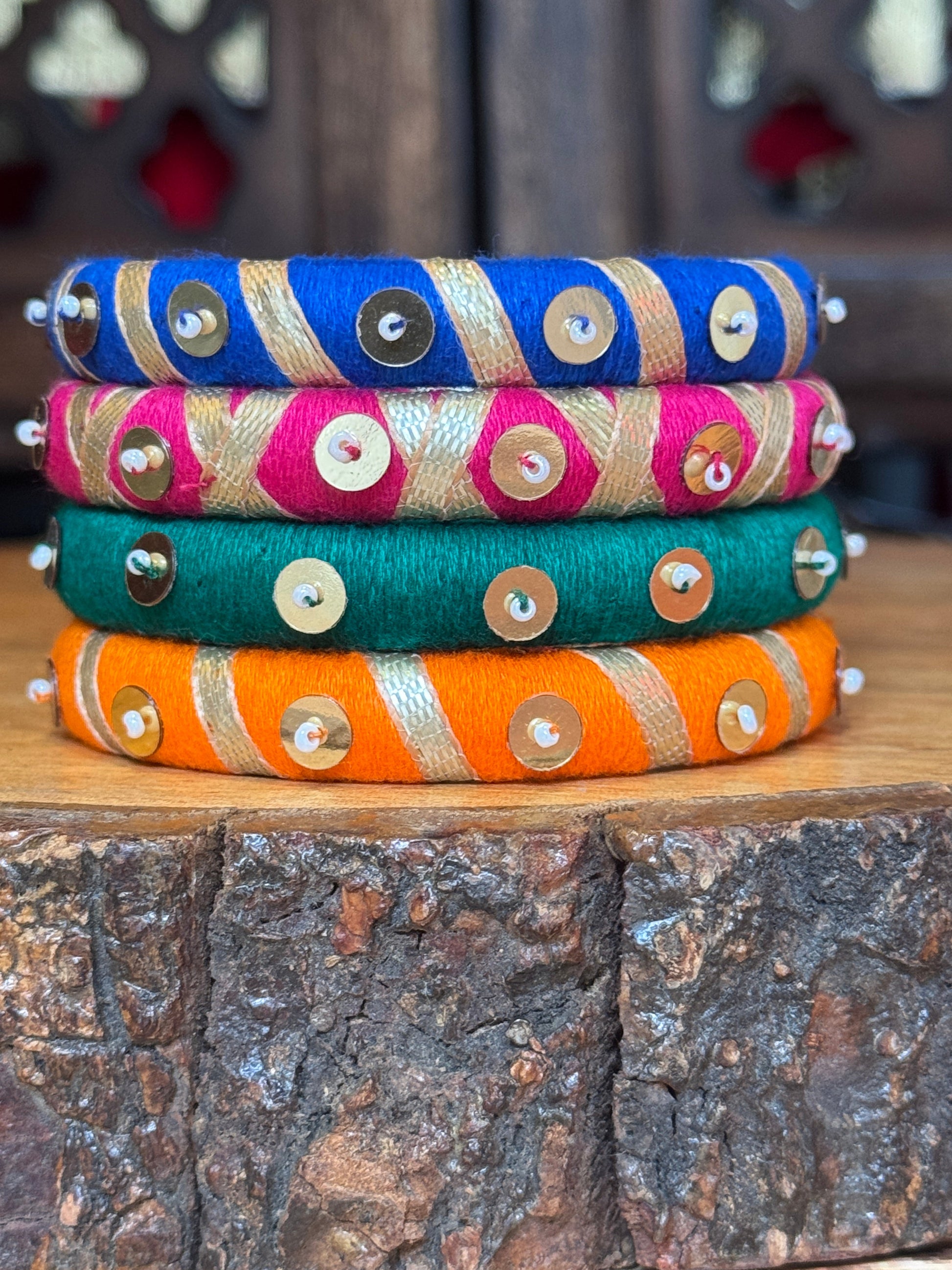 RAASRANG BANGLES - 1 HANDMADEAHOLIC BY MISHKA