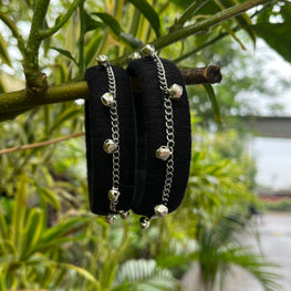 BLACK CHAIN BANGLE HANDMADEAHOLIC BY MISHKA