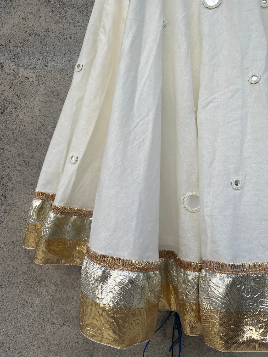 OFF WHITE MIRROR KIDS SKIRT - handmadeaholicmishka