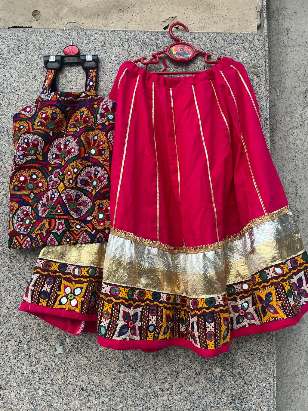 PINK VANAJARA KIDS CHOLI - handmadeaholicmishka