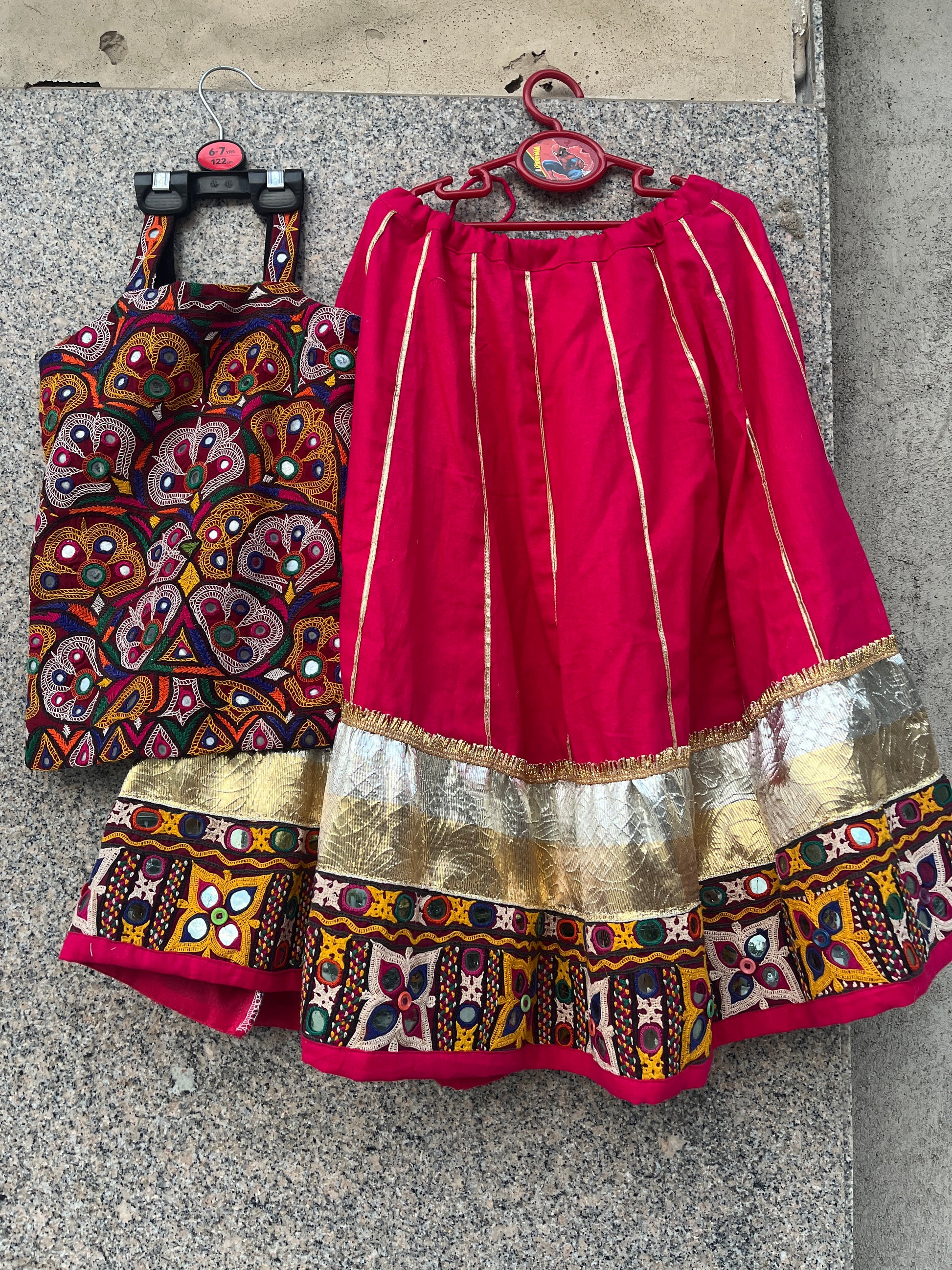 PINK VANAJARA KIDS CHOLI - handmadeaholicmishka