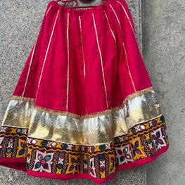 PINK  VANAJARA KIDS SKIRT - handmadeaholicmishka