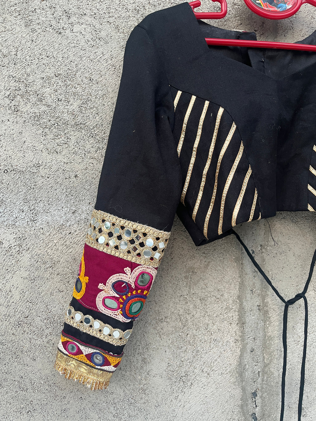 BLACK  VANAJARA KIDS CHOLI - handmadeaholicmishka