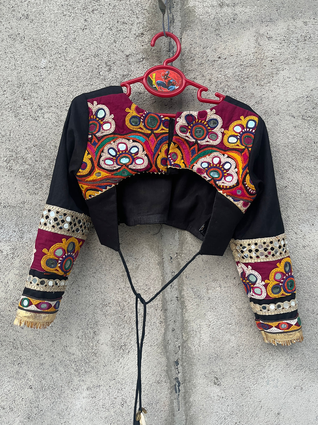 BLACK  VANAJARA KIDS CHOLI - handmadeaholicmishka