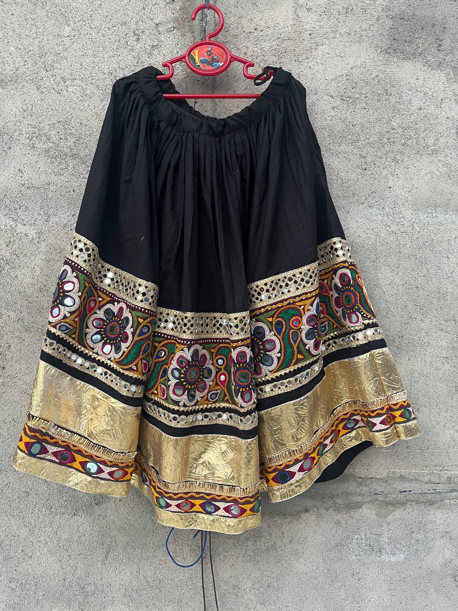 VANAJARA BLACK KIDS SKIRT - handmadeaholicmishka