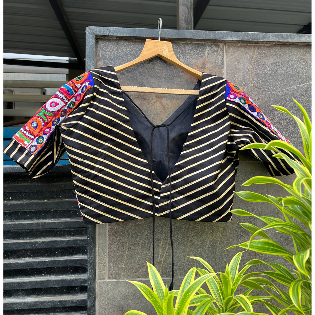 BANJARA GOTA LACE BLACK BLOUSE HANDMADEAHOLIC BY MISHKA
