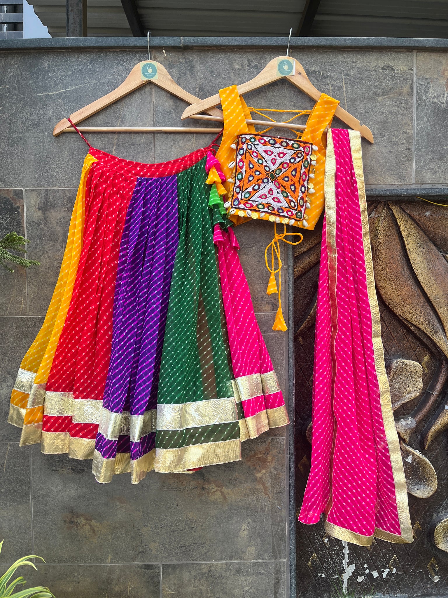 LAHERIYA KIDS CHOLI HANDMADEAHOLIC BY MISHKA