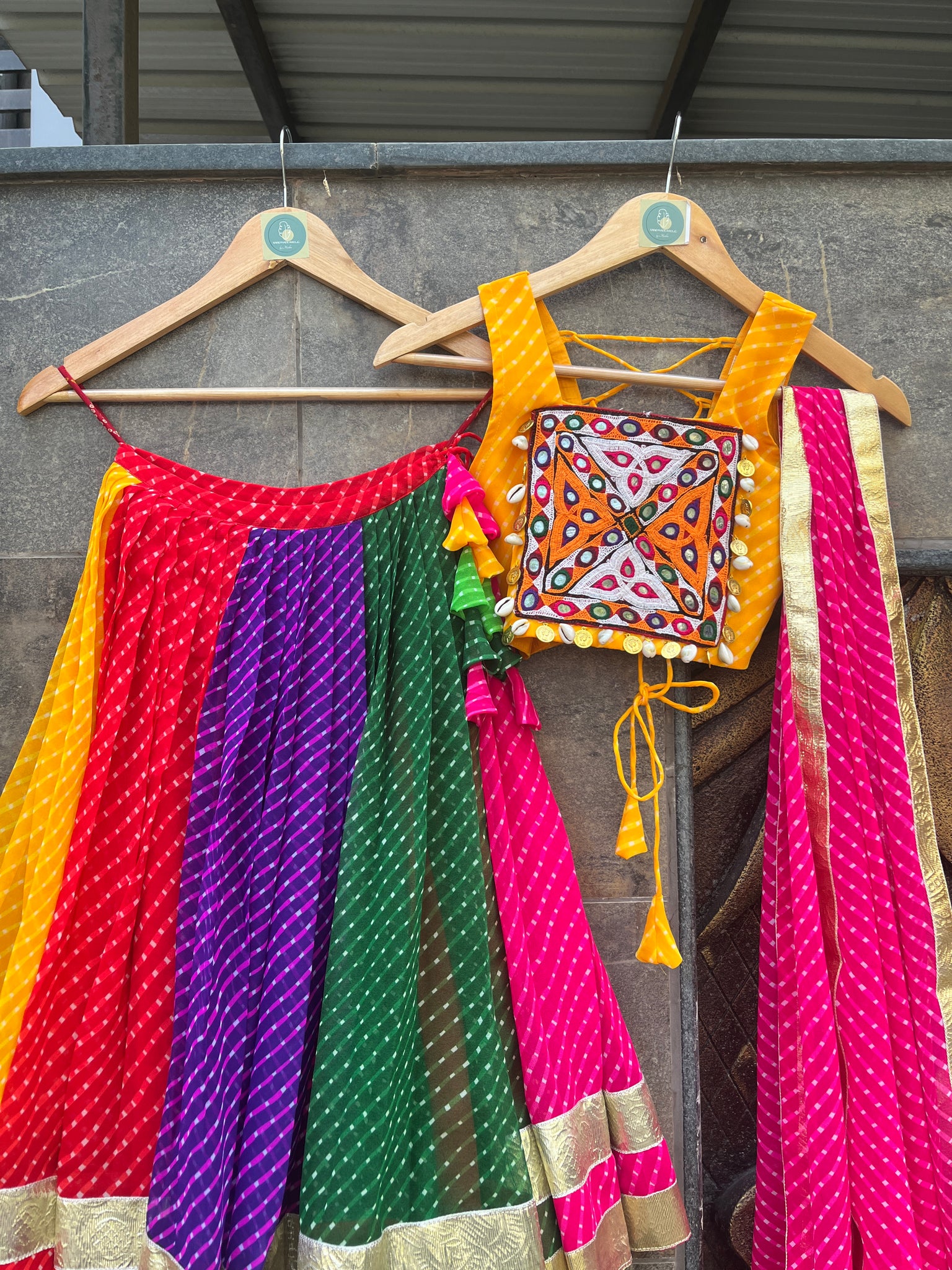 LAHERIYA KIDS CHOLI HANDMADEAHOLIC BY MISHKA