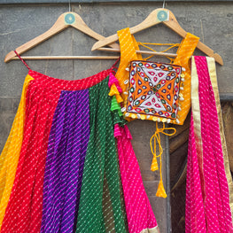 LAHERIYA KIDS CHOLI HANDMADEAHOLIC BY MISHKA