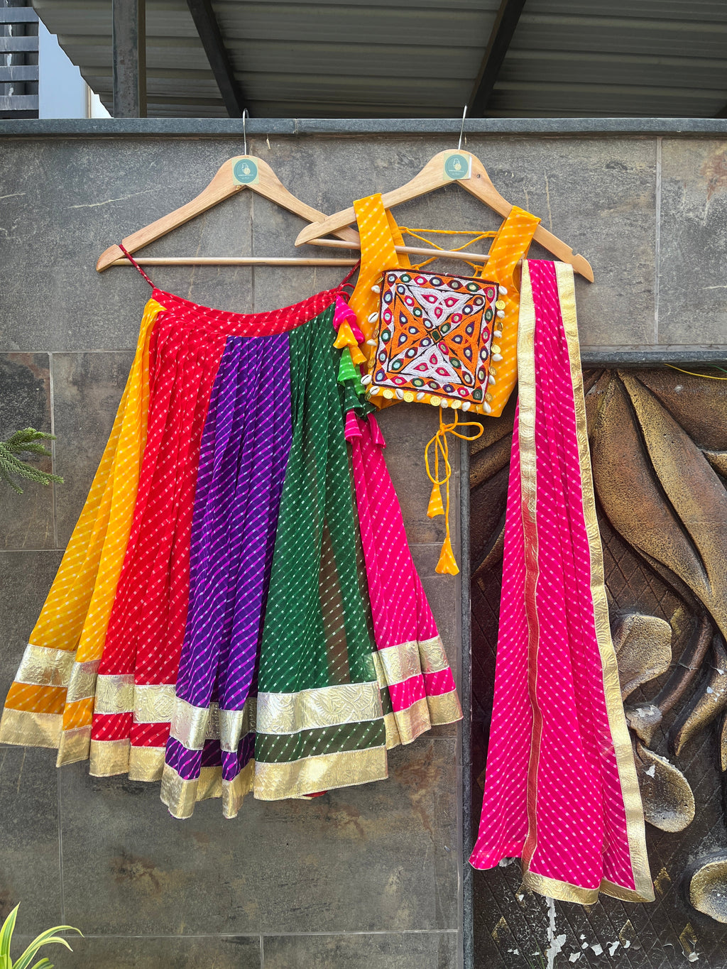 LAHERIYA KIDS CHOLI HANDMADEAHOLIC BY MISHKA