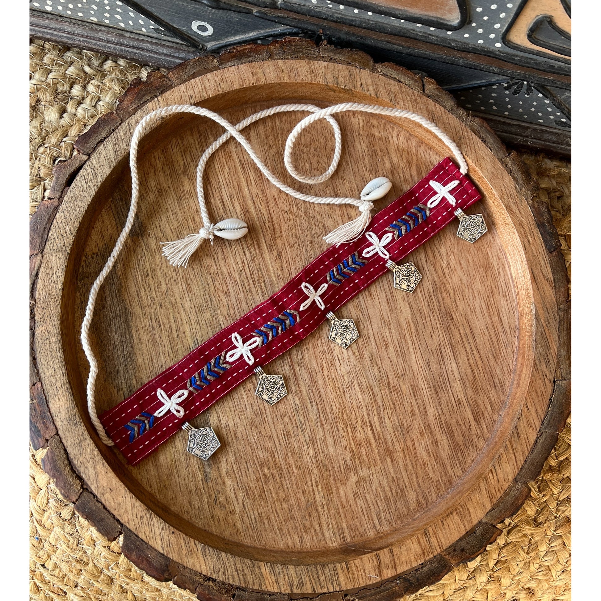 MAROON GAMTHI CHOKAR HANDMADEAHOLIC BY MISHKA