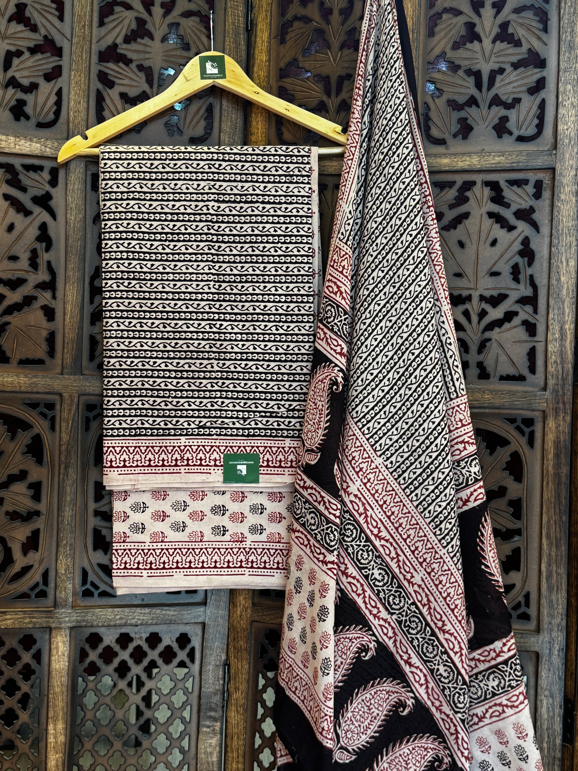 Bagh Handblock Cotton Suit