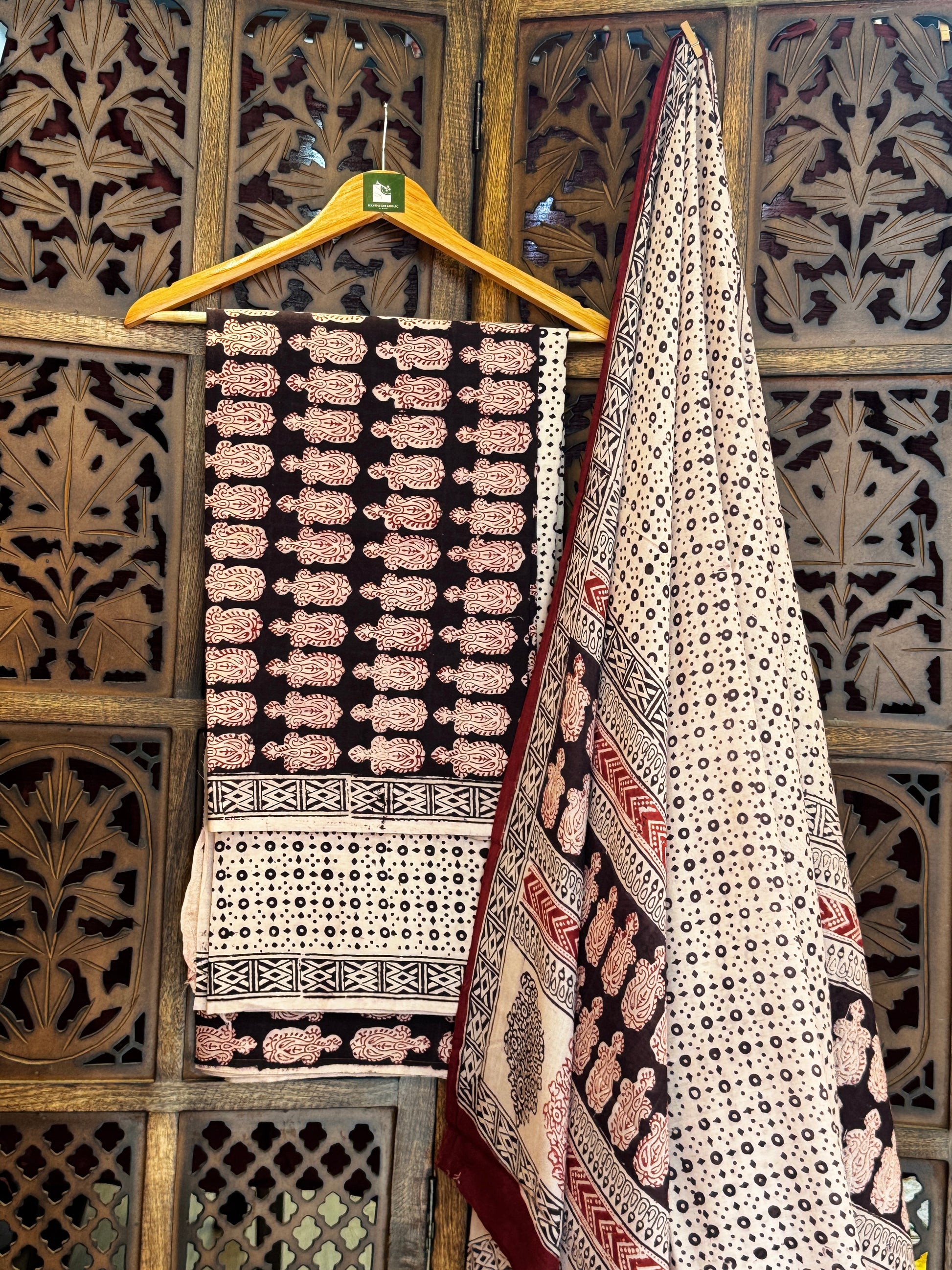 Bagh Handblock Cotton Suit
