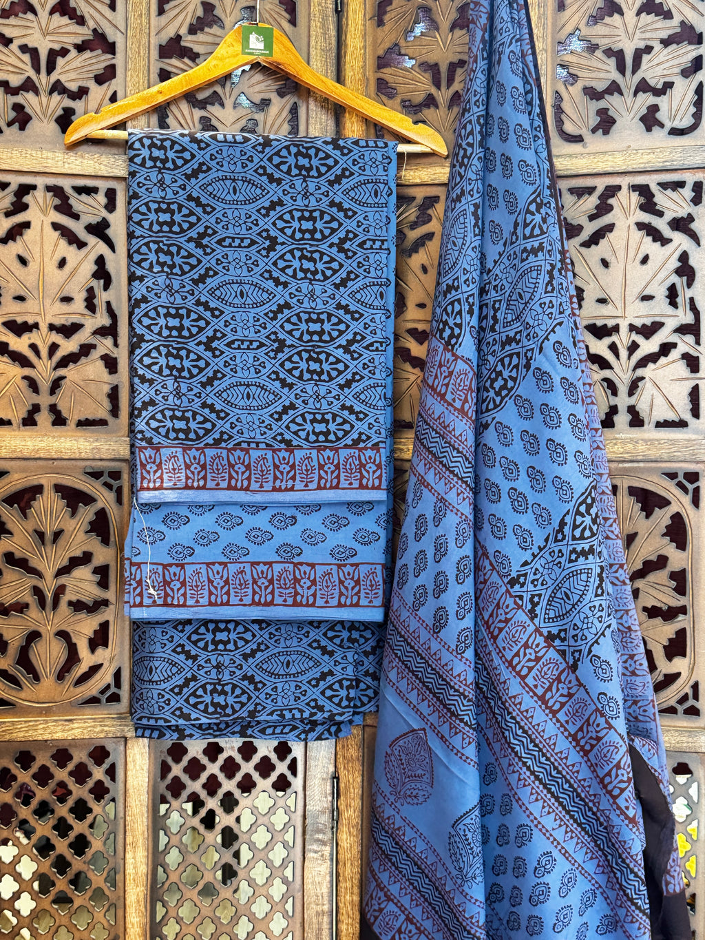 Bagh Handblock Cotton Suit