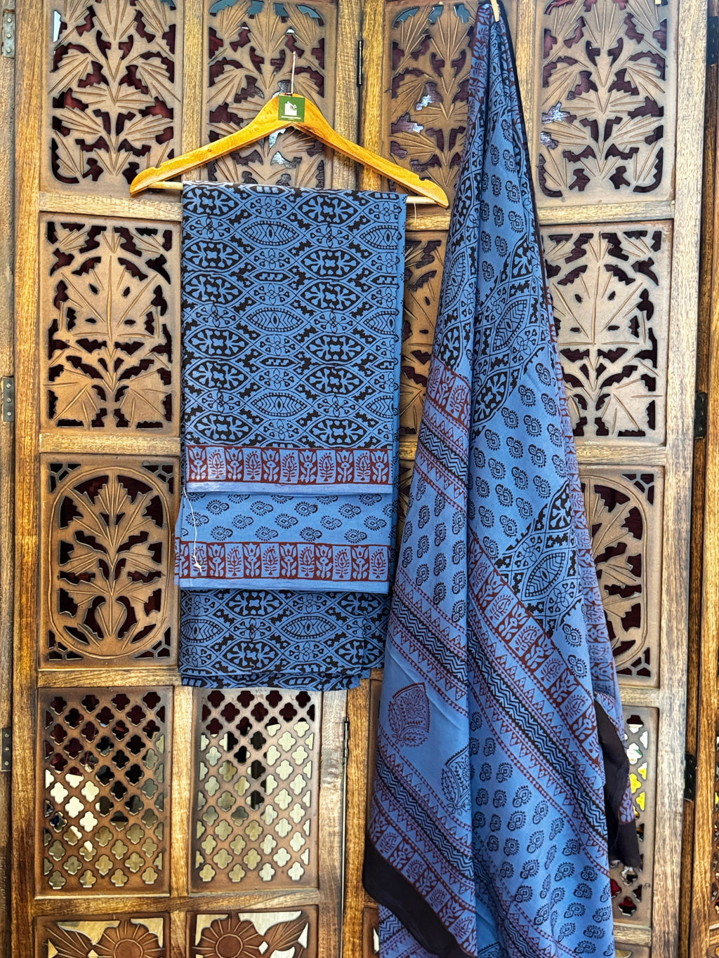 Bagh Handblock Cotton Suit
