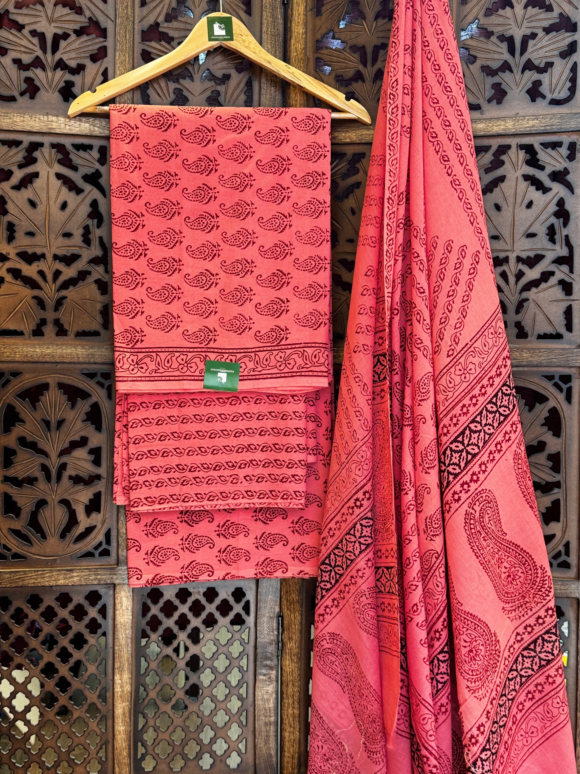 Bagh Handblock Cotton Suit