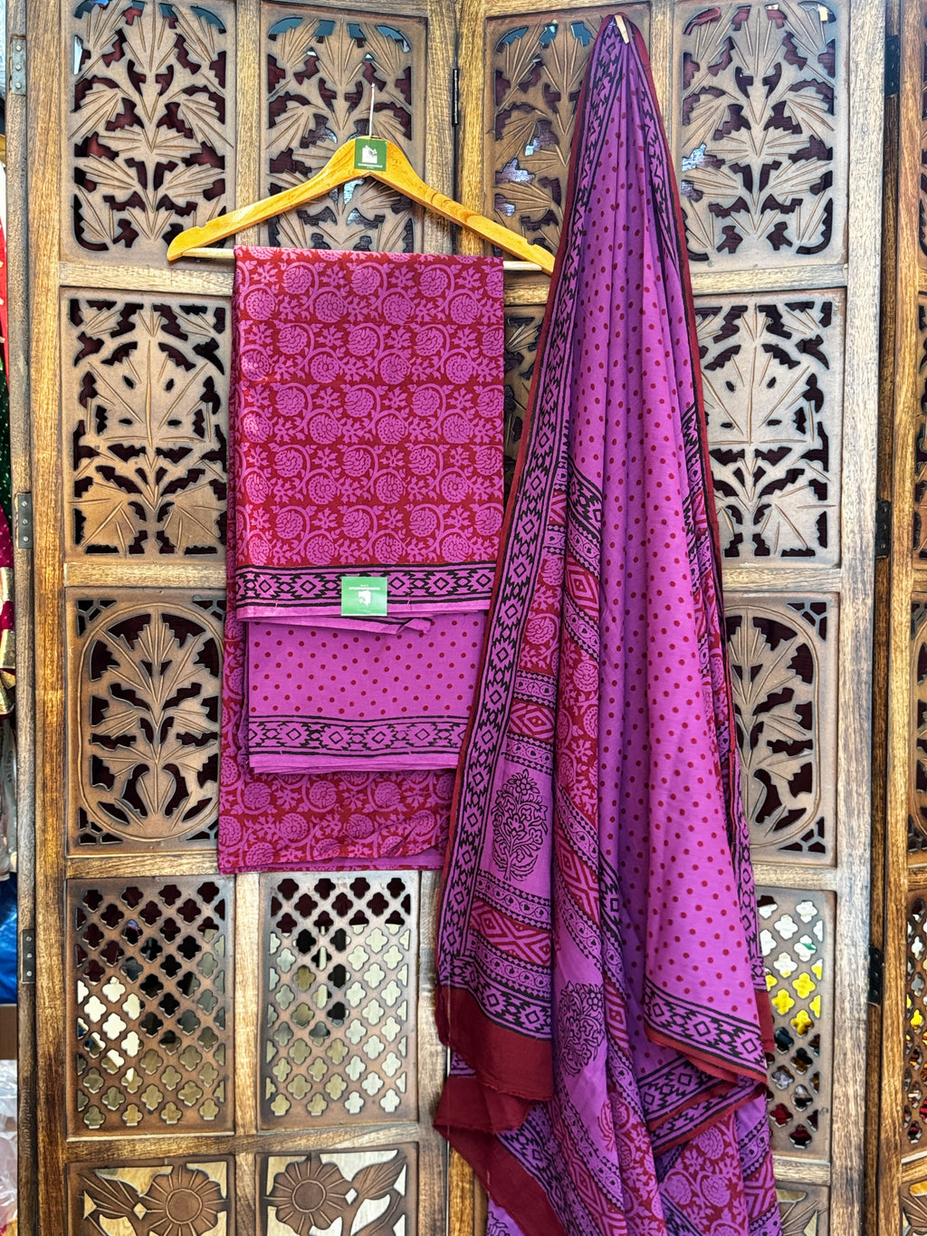 Bagh Handblock Cotton Suit