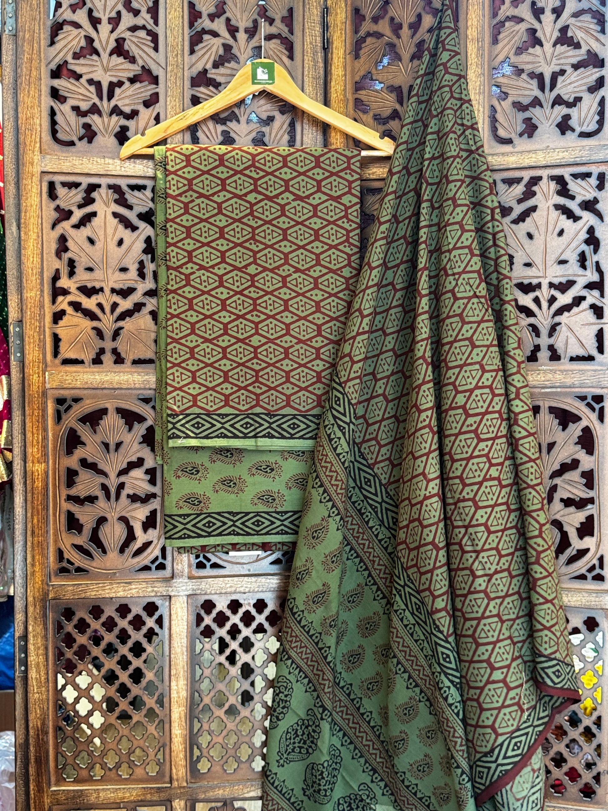 Bagh Handblock Cotton Suit