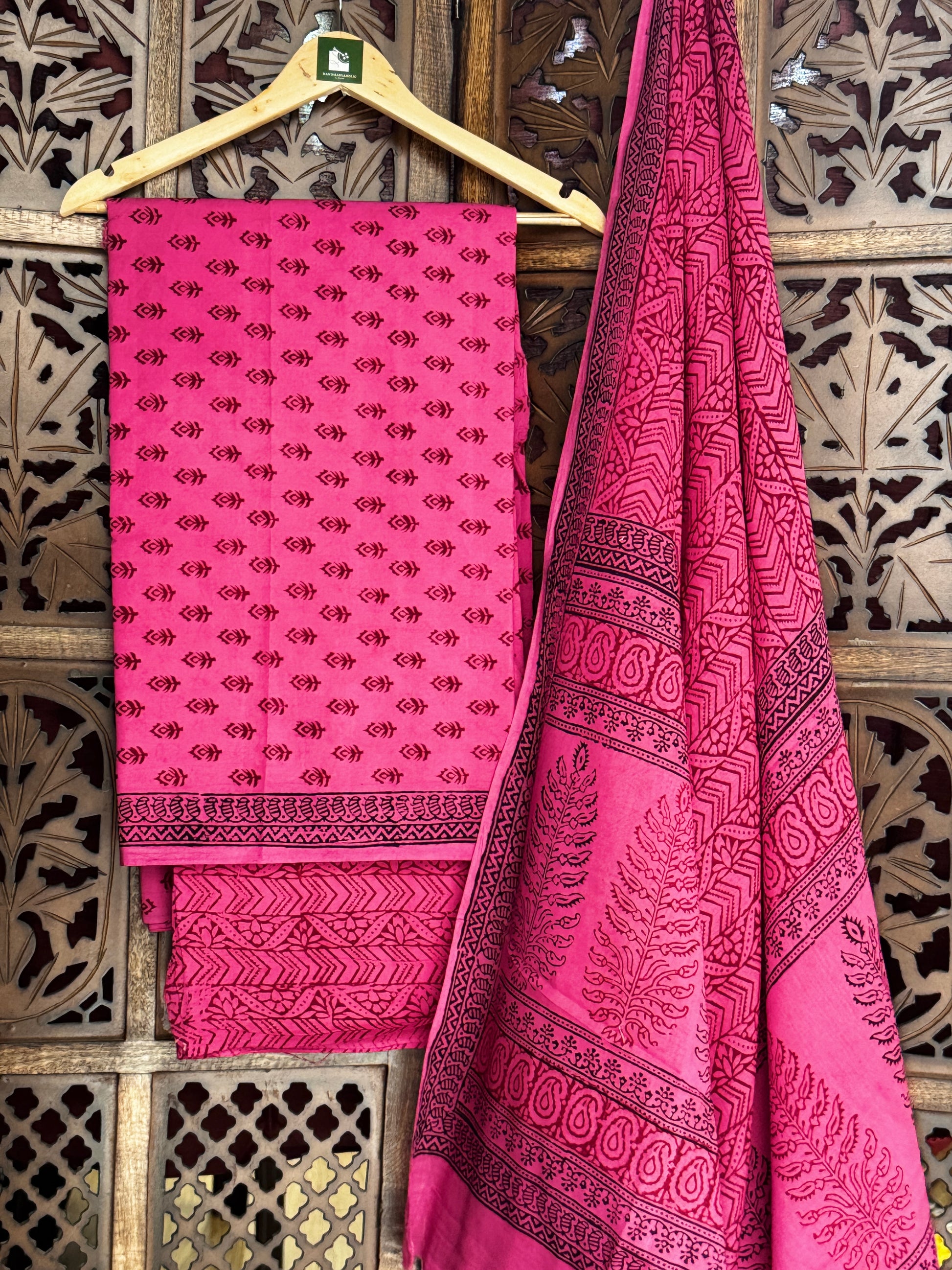 Bagh Handblock Cotton Suit