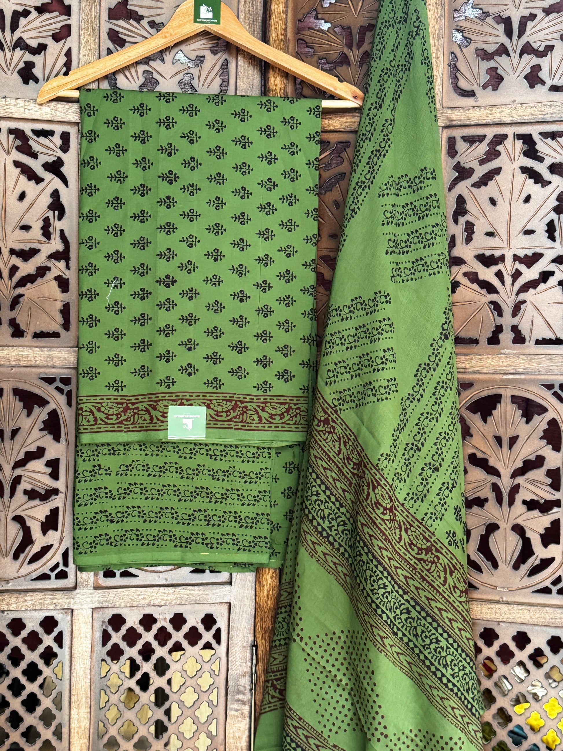 Bagh Handblock Cotton Suit