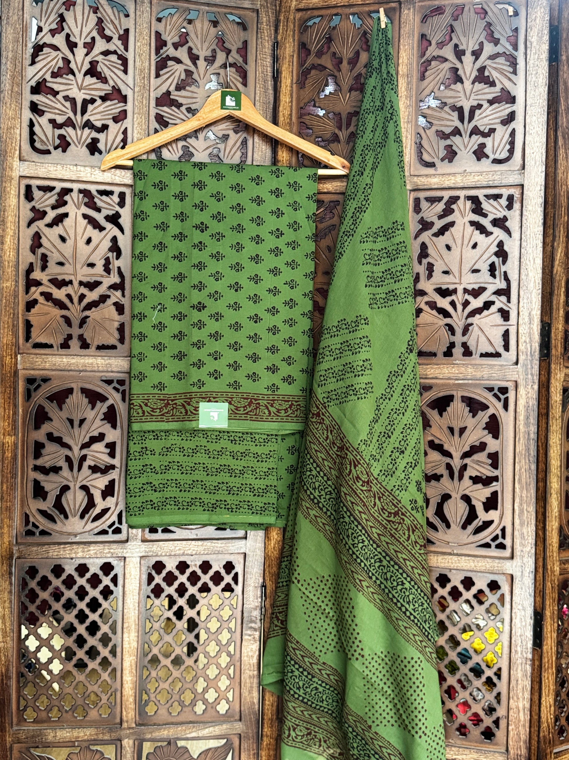 Bagh Handblock Cotton Suit