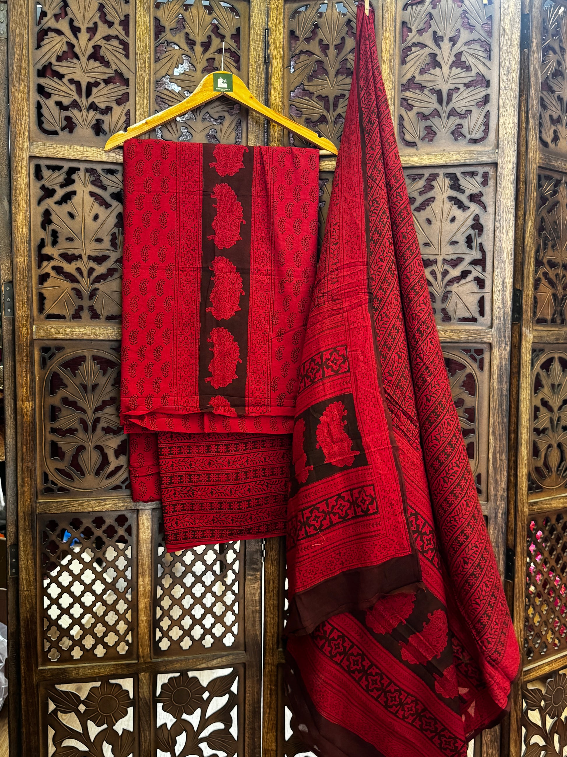 Bagh Handblock Cotton Suit